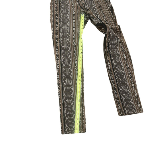 Pilcro & The Letterpress Pants Women’s 28 Multi Serif Printed Corduroy Brown - Picture 6 of 9